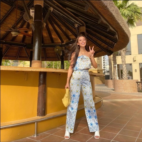 Zara multicolor Patchwork wide leg pants - Picture 2 of 5